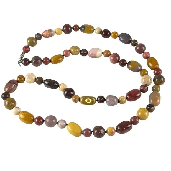 Whitney Kelly Long 36" Beaded Stone Necklace - Picture 1 of 5